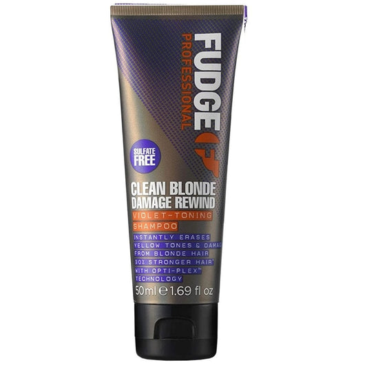 Fudge Professional Clean Blonde Damage Rewind Violet-Toning Shampoo 50ml