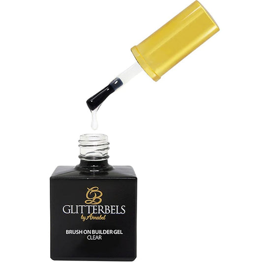 Glitterbels Clear Brush On Builder Gel Polish 17ml