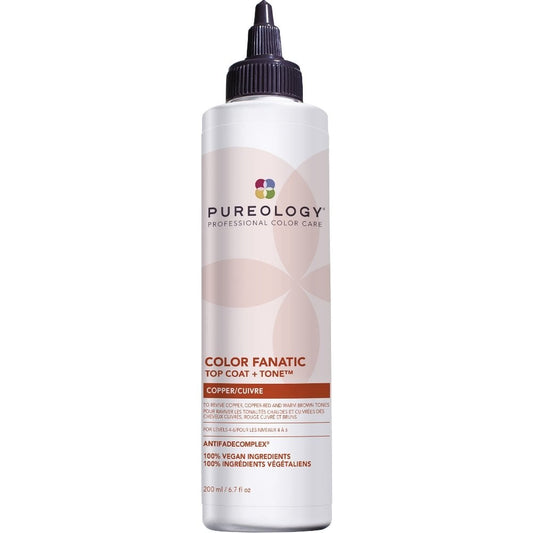 Pureology Colour Fanatic Top Coat + Tone Copper Hair Toner 200ml