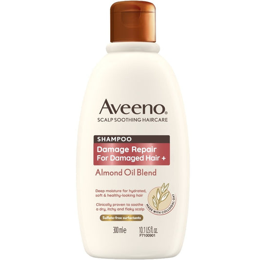 Aveeno Damage Repair+ Almond Oil Blend Shampoo 300ml