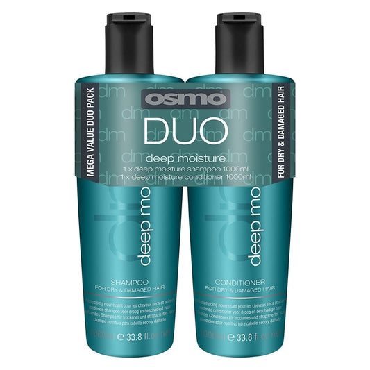 Osmo Deep Moisture Shampoo & Conditioner Twin 2 x 1000ml