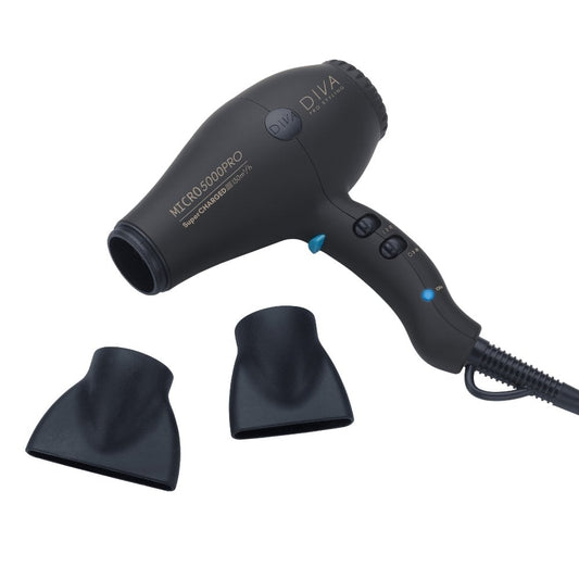 Diva Pro Micro 5000 Pro Hair Dryer Black