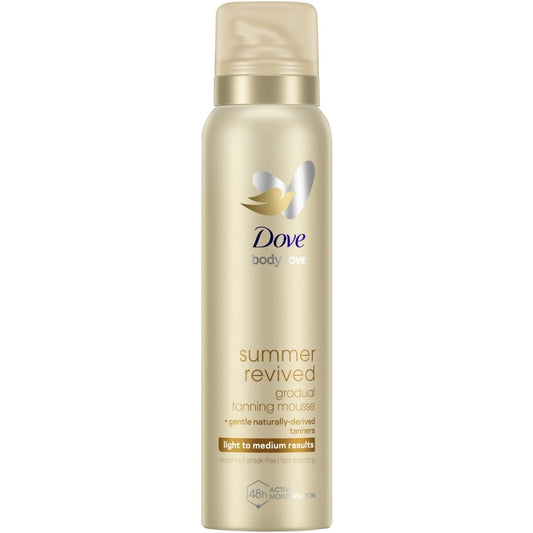 Dove Summer Revived Gradual Self Tanning Body Mousse Light To Medium 150ml