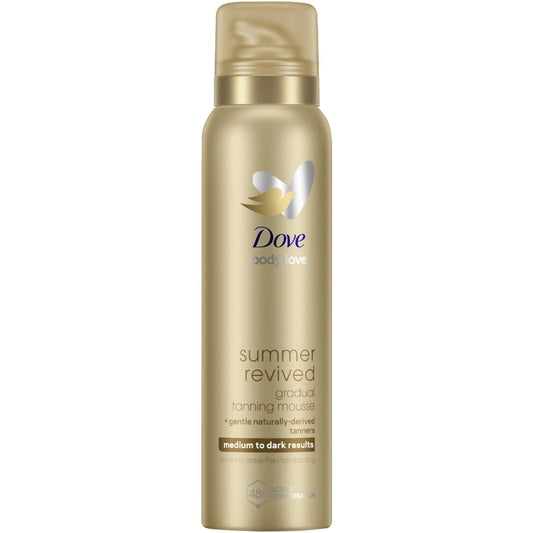 Dove Summer Revived Gradual Self Tanning Body Mousse Medium To Dark 150ml