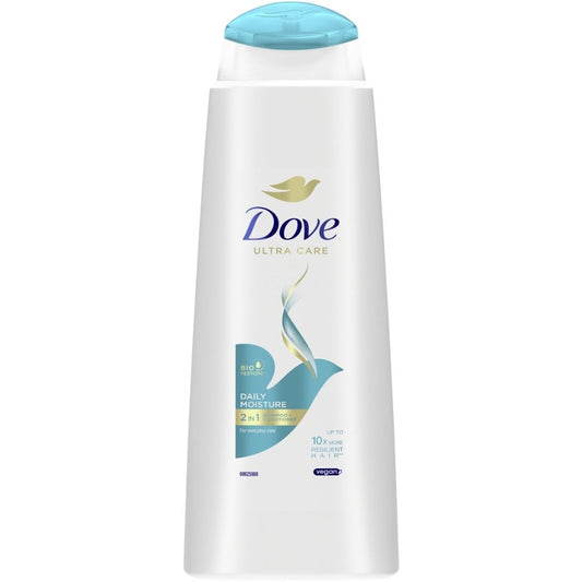 Dove Ultra Care Daily Moisture 2-In-1 Shampoo & Conditioner 400ml