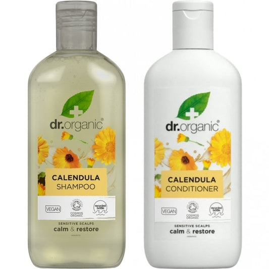 Dr. Organic Calendula Shampoo & Conditioner Twin 2 x 265ml