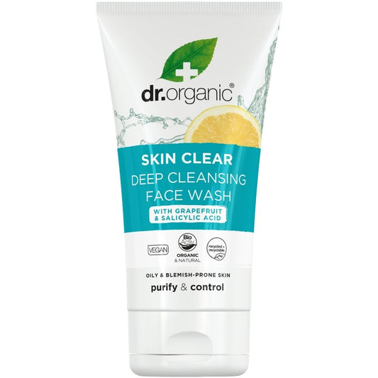 Dr. Organic 5-in-1 Deep Pore Cleansing Face Wash 125ml