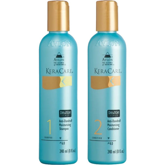 KeraCare Dry & Itchy Scalp Anti-Dandruff Moisturising Shampoo & Conditioner Twin 2 x 240ml