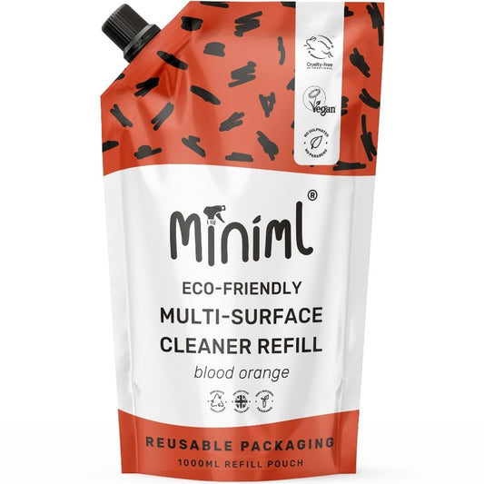 Miniml Anti-Bacterial Surface Cleaner Blood Orange Pouch 1000ml