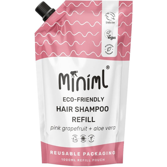 Miniml Eco-Friendly Hair Shampoo Pink Grapefruit + Aloe Vera 1000ml