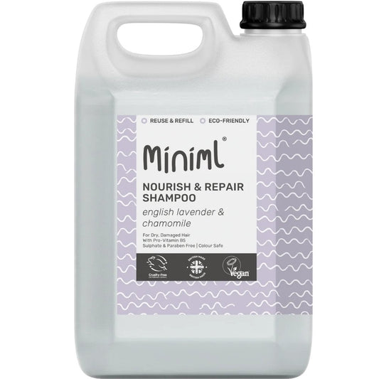 Miniml Eco Friendly Nourish & Repair Shampoo English Lavender & Chamomile 5000ml