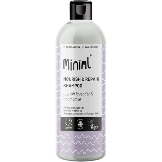 Miniml Eco Friendly Nourish & Repair Shampoo English Lavender & Chamomile 500ml Flip Lid