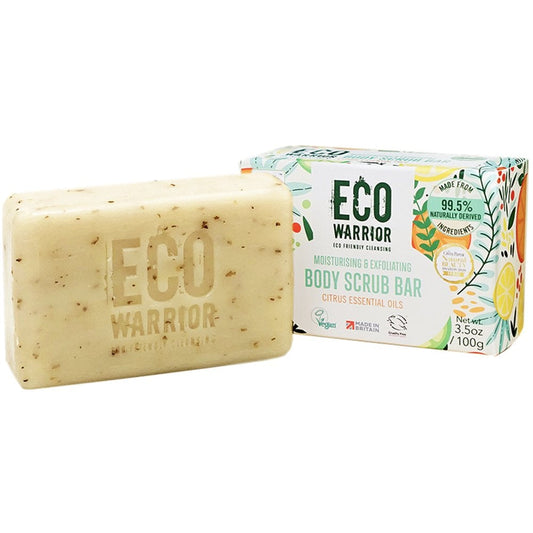 Eco Warrior Moisturising & Exfoliating Body Scrub Bar 100g