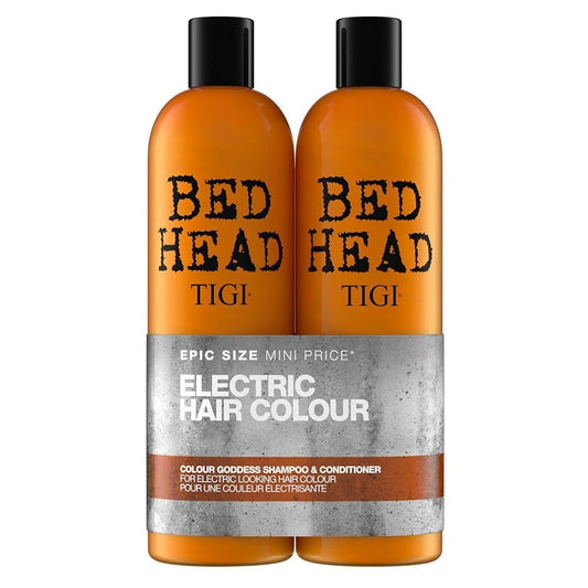 TIGI Bed Head Electric Hair Colour Colour Goddess Shampoo & Conditioner 750ml Twin Pack