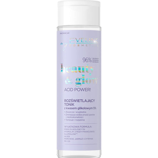 Eveline Cosmetics Beauty & Glow Glycolic Acid Illuminating Toner 200ml