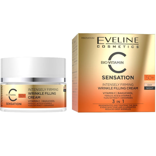 Eveline Cosmetics BioVitamin C Sensation Wrinkle Filling Cream 50+ 50ml