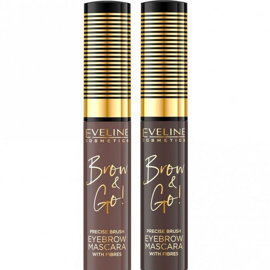 Eveline Cosmetics Brow & Grow! Precise Brush Eyebrow Mascara with Fibres 6ml