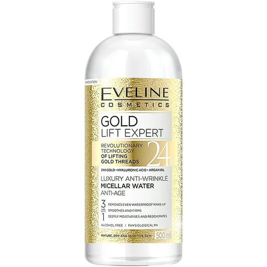 Eveline Cosmetics Gold Lift Expert Anti-Wrinkle Moisturising Micellar Water 500ml