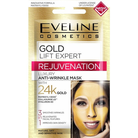 Eveline Cosmetics Gold Lift Expert Luxury Anti-Wrinkle Mask 7ml