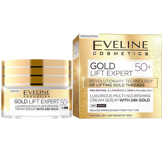 Eveline Cosmetics Gold Lift Expert Firming Day & Night Cream 50+ 50ml