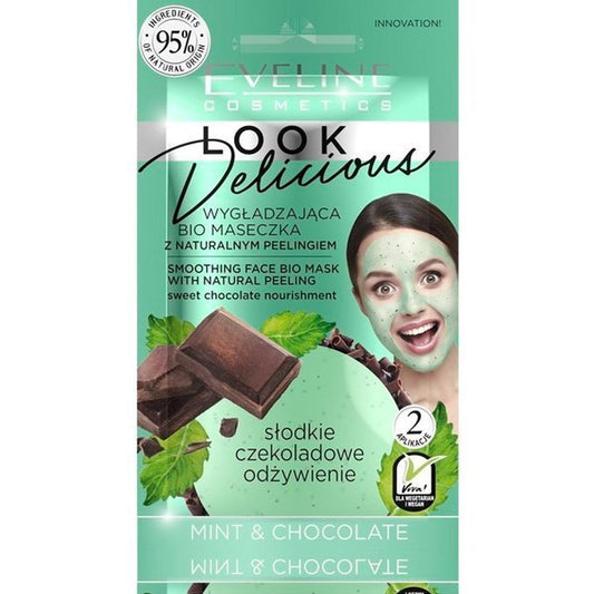 Eveline Cosmetics Look Delicious Smoothing Face Bio Mask & Natural Scrub 10ml