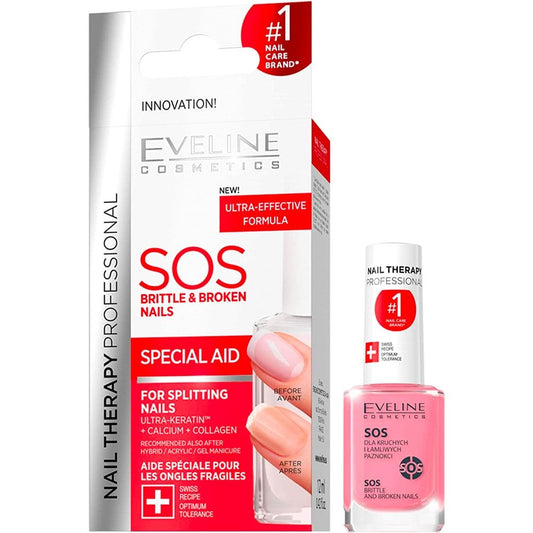 Eveline Cosmetics Nail Therapy Professional SOS Brittle & Broken Nails 12ml