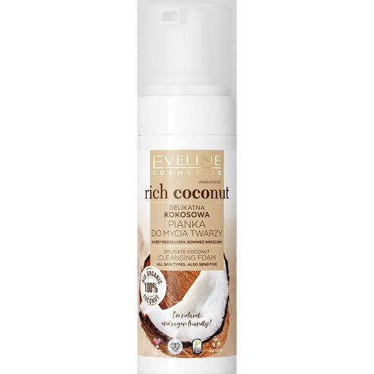 Eveline Cosmetics Rich Coconut Delicate Coconut Cleansing Foam 150ml