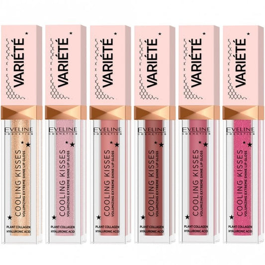 Eveline Cosmetics Variete Cooling Kisses Volumising Extreme Lip Gloss 6.8ml