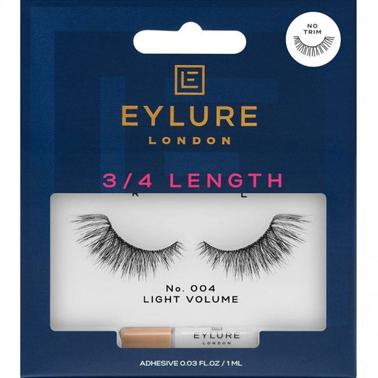 Eylure 3/4 Length 004 Light Volume Strip Lashes Black