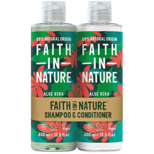 Faith In Nature Aloe Vera Shampoo & Conditioner Twin 2 x 400ml