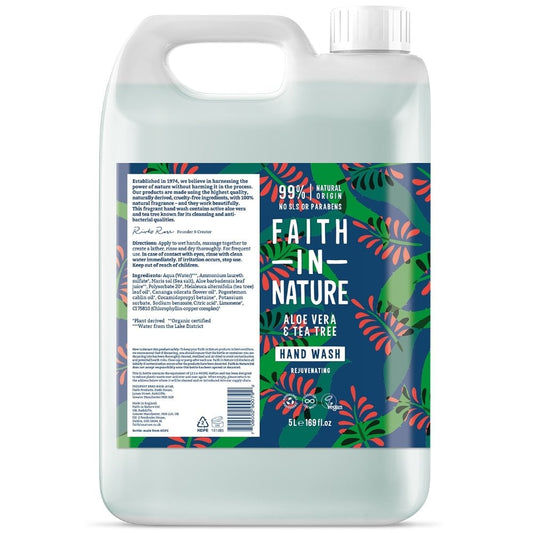 Faith In Nature Aloe Vera & Tea Tree Hand Wash 5000ml