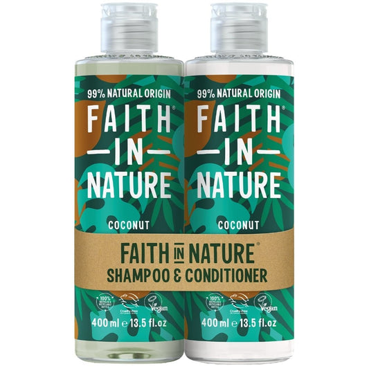 Faith In Nature Coconut Shampoo & Conditioner Twin 2 x 400ml