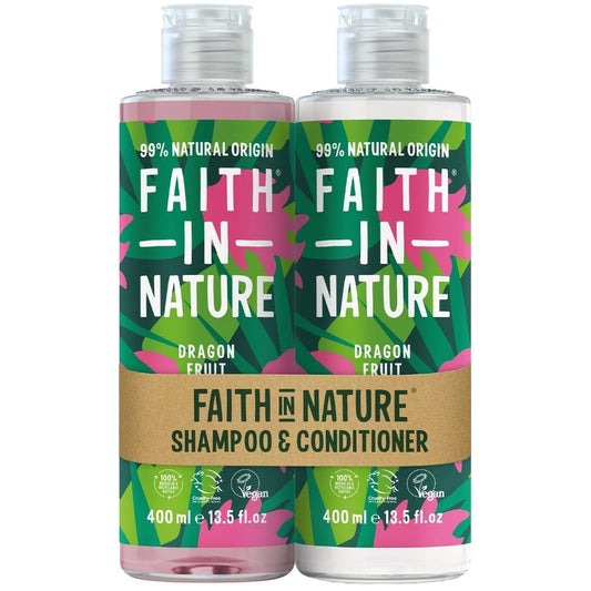 Faith In Nature Dragon Fruit Shampoo & Conditioner Twin 2 x 400ml