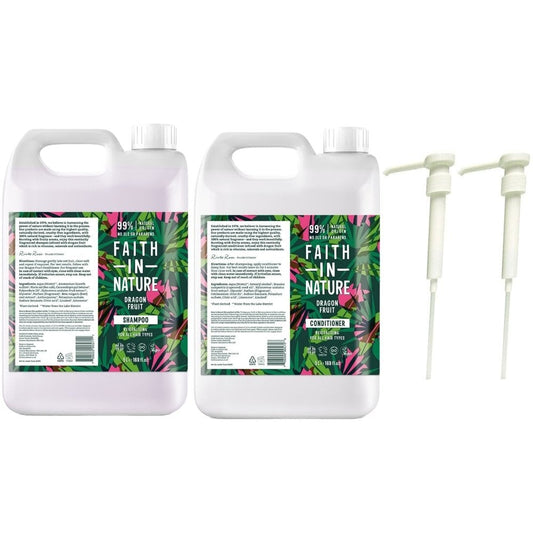 Faith In Nature Dragon Fruit Shampoo & Conditioner Twin 2 x 5000ml