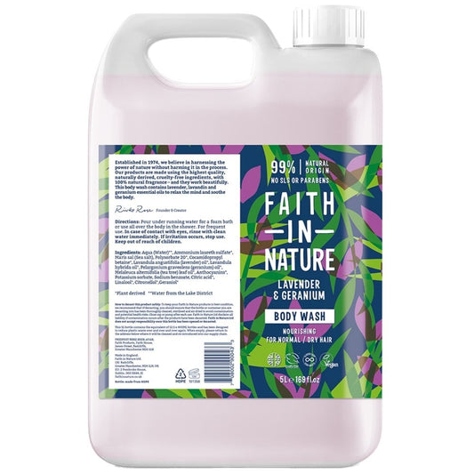 Faith In Nature Lavender & Geranium Body Wash 5000ml