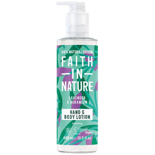 Faith In Nature Lavender & Geranium Hand & Body Lotion 400ml