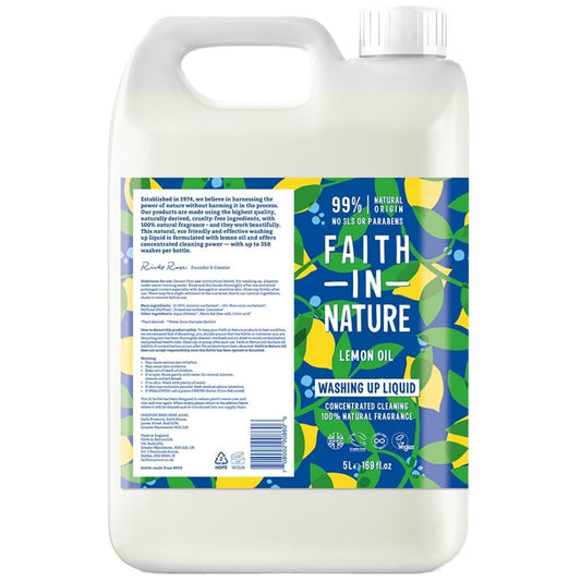 Faith In Nature Super Concentrated Washing Up Liquid 5000ml