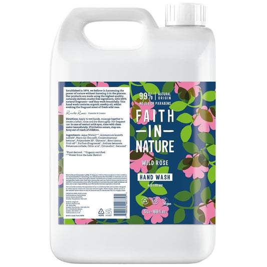 Faith In Nature Wild Rose Hand Wash 5000ml