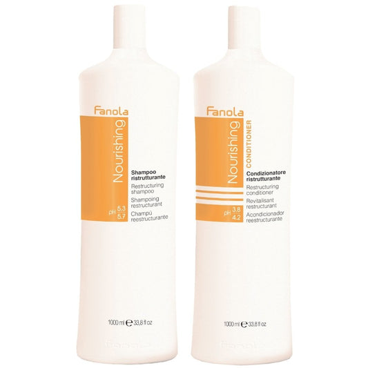 Fanola Nourishing Restructuring Shampoo & Conditioner Twin 2 x 1000ml