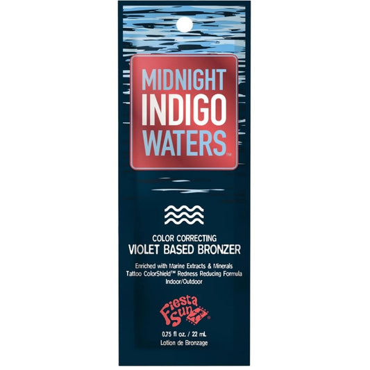 Fiesta Sun Midnight Indigo Waters Violet Based Bronzer Tanning Accelerator Lotion Sachet 22ml