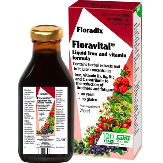 Floradix Floravital Liquid Iron and Vitamin Formula 250ml