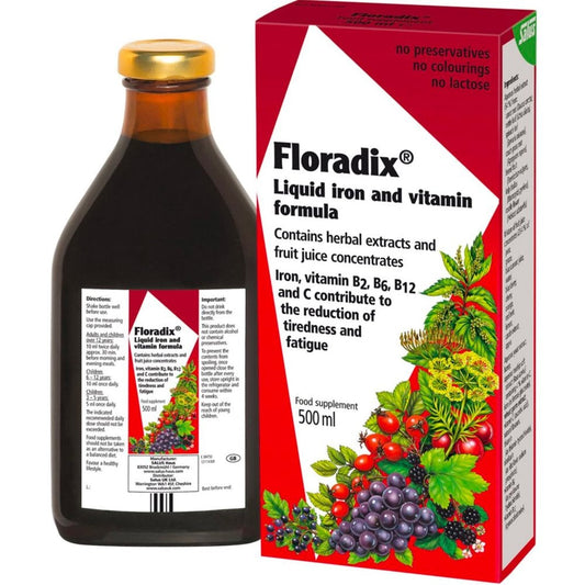 Floradix Liquid Iron and Vitamin Formula 500ml