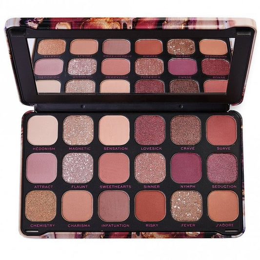 Makeup Revolution Forever Flawless 18 Colour Eyeshadow Palette Allure