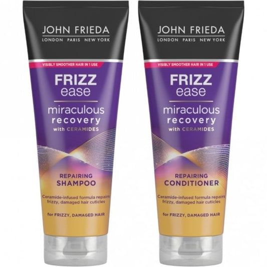 John Frieda Frizz Ease Miraculous Recovery Repairing Shampoo & Conditioner Twin 2 x 250ml