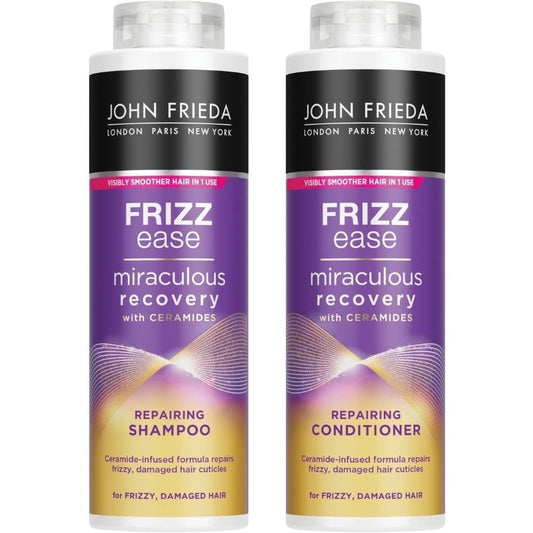 John Frieda Frizz Ease Miraculous Recovery Repairing Shampoo & Conditioner Twin 2 x 500ml