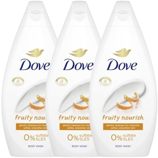 Dove Fruity Nourish Body Wash Trio 3 x 450ml