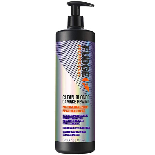 Fudge Professional Clean Blonde Damage Rewind Violet-Toning Conditioner 1000ml