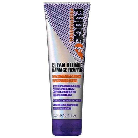 Fudge Professional Clean Blonde Damage Rewind Violet-Toning Conditioner 250ml