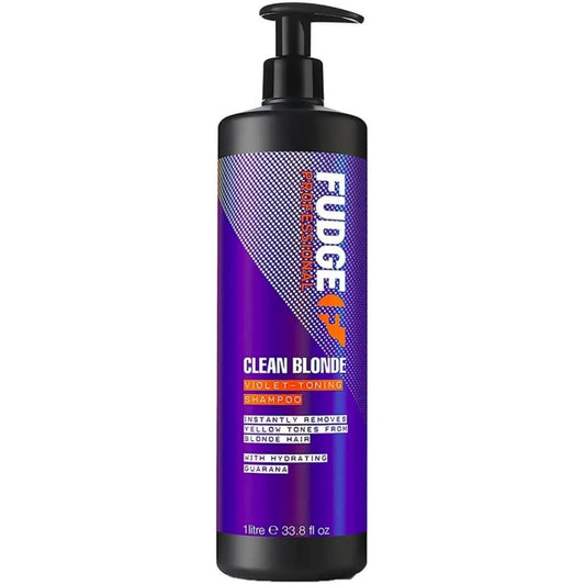 Fudge Professional Clean Blonde Violet-Toning Shampoo 1000ml