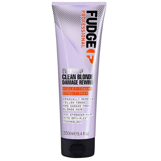 Fudge Professional Everyday Clean Blonde Damage Rewind Toning Conditioner 250ml